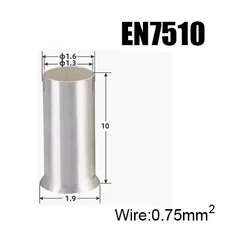 쿠쿠스토어 EN 구리 전선 비절연 베어 슬리브 관형 크림프 커넥터 튜브 코드 페룰 케이블 러그 압착 단자, 01 Copper, 41 400Pieces EN7510