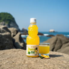 제주 100%착즙 무가당 청귤 주스, 8개, 330ml