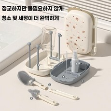 온모드 휴대용젖병건조대 휴대용젖병건조기 젖병보관함 편리한건조대 휴대용건조대 젖병건조기 젖병건조, 갈색, 1개