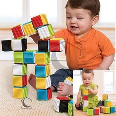 감각놀이 블럭세트 24P 유치원교구, 레드 외 혼합색상, 남녀공용, ABS