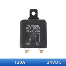 DC 12V 100A WM686 릴레이 4핀 정상 개방형 자동차 스타터 배터리 ONOFF 분할 충전 스위치, 01 WM-120A24V