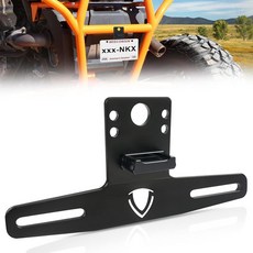 LED 라이트 헤비 듀티 알루미늄 번호판 장착형 StarknightMT UTV ATV 홀더 폴라리스 RZR 레인저 캔암 매버릭 X3 트레일러 골프 카트 보트 RV와 호환 가능