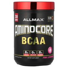 ALLMAX 올맥스 아미노코어 BCAA 핑크 레모네이드 345g 파우더 운동영양제 건강보조식품, 1개