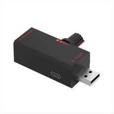 5W USB 팬거버 USB 팬 스텝리스 스피드 컨트롤러 노브 66mm/2.6인치, 검은색
