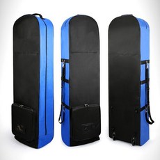 i-style居家 GOLF帶滑輪高爾夫航空航空包 球包出國打球 保護球桿 飛機托運包【GF41003】, 黑藍色（無LOGO繡樣 )