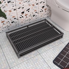 抽屜式狗狗尿盆 圍欄式防濺 鏤空寵物便盆 可沖洗, 小號52cm*35cm,狗廁所, 1個