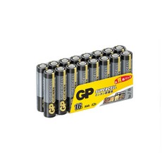 【GP 超霸】(黑) 超級碳鋅電池 1號 2號 3號 4號 9V（正原廠公司貨）, 1個, 4號16入, 16