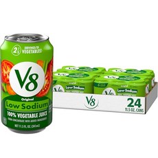 V8 오리지널 100% 야채주스 V8 Low Sodium Original 100% Vegetable Juice Vegetable Blend with Tomato Juice 11, 340ml