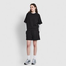 JAJU 여 스웨트 반팔 셔츠 J116201069099 650245