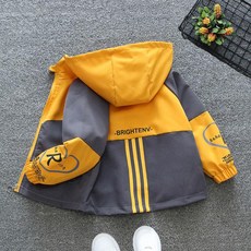 여아 바람막이 귀여운 캐릭터 후드점퍼 키즈 자켓 아동 봄점퍼 어린이 패션자켓, 140cm, D. 등받이 삼선 재킷 옐로우