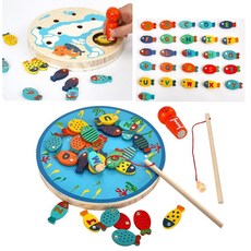 손근육 집중력 알파벳 물고기 자석낚시퍼즐 EQ 피싱게임 놀이학습 어린이선물, 1개