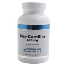 DOUGLAS LABORATORIES Max Carnitine 500mg蔬菜膠囊, 100顆, 1罐