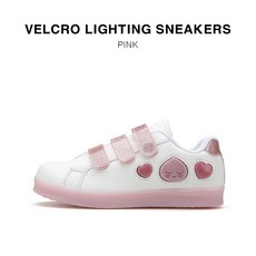 [카카오프렌즈] 찍찍이 라이팅 스니커즈 어피치 라이언