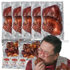 [TV홈쇼핑정품 인포벨]심가네 씨육수 뼈없는 족발 이용식 앞다리 돼지 순살 흑마늘 족발 앞족 간편 야식, 1개, 1kg