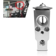 1개 차량 에어컨 확장 밸브 가볍고 내식성 강한 증기기관 자동차 엔진 교체 부품 범용 차량용 은색, 1개 차량 에어컨 확장 밸브 가볍고 내식성 강한 증기기