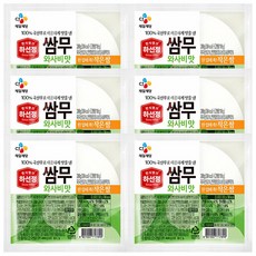 하선정 쌈무 와사비맛, 200g, 6개