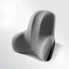 메모리폼 허리쿠션 요추지지대 컴퓨터 의자, 라이트 그레이, 43x10x34cm