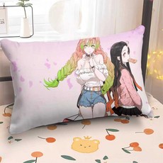 클레바이) 귀멸의칼날쿠션 굿즈 무한성 목베개 2+1, 데몬4 미니 30x50 커버