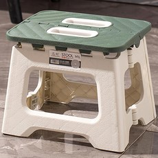 리브리카 휴대용 접이식 간이 보조 폴딩 체어 소, 그린, 1개