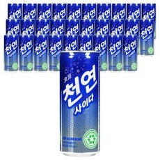 천연 사이다 캔 250ml x 60개 업소용 탄산음료, 1개