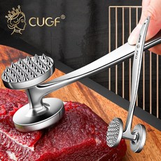 廚貴妃 CUGF 實心雙面鬆肉錘 牛排錘 砸肉錘 嫩肉錘 肉錘 敲肉錘 嫩肉斷筋器 打肉錘, 1個