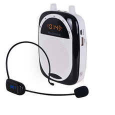 그레이스 휴대용 충전식 스피커 일체형 무선마이크, EG-100N, 화이트, 1개