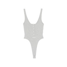 베르사체 버튼 로고 바디수트