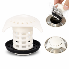 오르히 욕조 머리카락 거름망 세면대 부속품 트랩, 화이트