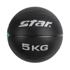 스타 메디슨볼 ER-5kg 크로스핏 근력 복근운동 상급 (블랙), 1개