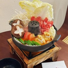 1인용 미니화로 고체연료 일본식 가정용 캠핑 바베큐그릴 소형 불판 야외용 화로대, 1개, 소형 사각 화로