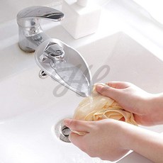 유아 수도꼭지 연장탭 손씻기 보조 워터탭 세면대, 그레이, 1개