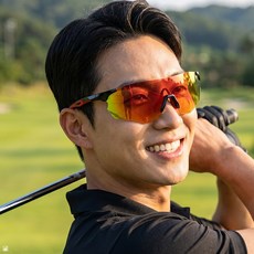가빈 스포츠 고글 G113 변색 렌즈 라이딩 러닝 선글라스, 1개, C3 블랙 레드변색렌즈