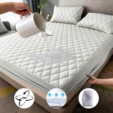 자홀포 양질 극세사 방수 퀼팅 항균 매트리스 커버 알러지케어 침대커버