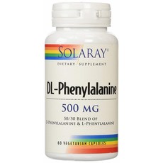 SOLARAY DL-苯丙氨酸 500mg 素食膠囊, 60 件, 1個