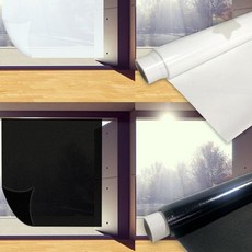개인공간 보호필름 투명창문 가림막 무자국 제거 간편 설치 주방 현관문 유리문, 더맑은안개(블랙)_3m