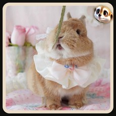 【XL-LX】兔兔圍脖 拍照寫真 領結領帶 迷你圍兜 侏儒兔 垂耳兔