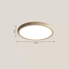 스페인 천연 노란색 동굴석 천장등 거실 식당 주방 LED 샹들리에 조명기구, 02 Dia48cm, 04 Warm Light 3000K