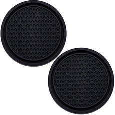 M U 2PCS 자동차 컵 홀더 터 오토 논슬립 2 75인치 오목 인테리어 액세서리(빨간색), 2 pcs, Red