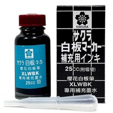 SAKURA 櫻花 白板筆補充墨水 25cc, 1個, 黑(補充液), 黑(補充液)