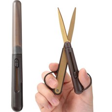 레이메이 후지이 SH1001 가위 펜 컷 컴팩트 휴대용 가위 프리미엄 스탠다드, Titanium Coated