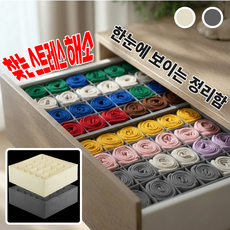 아베냐 한눈에 보이는 양말 속옷 정리함 24칸, 2개, 혼합