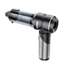 車用無線吸塵器，強勁吸力，多功能配件，車內清潔好幫手, 銀色, 6693