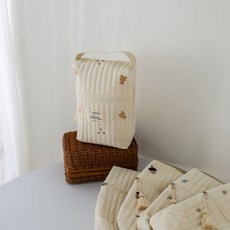 媽咪包 外出輕便 嬰兒車掛包 多功能刺繡手提母嬰包, 小熊尿布母嬰包（送流蘇）,17*25*10cm