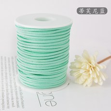 臺南出貨 韓國絨 雙面絨 仿皮繩 手鍊項鍊繩 鮮花禮盒包裝絲帶 DIY甜品蛋糕綁帶, 蒂芙尼藍, 1個