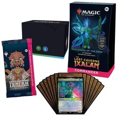 Magic : The Gathering 익살란의 잃어버린 동굴 사령관 덱 - 탐험가 오브 더 딥 100장 카드 2장 컬렉터 부스터 샘플 팩 액세서리, Magic : The Gathering 익살란의 잃어버