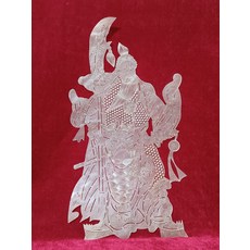 手工雕刻皮影 關公 上等牛皮精品 收藏, 如圖所示, 1個