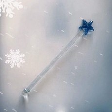 新品特賣 咖啡攪拌棒玻璃攪拌棒ins去星巴剋衝奶粉咖啡長柄料理棒可愛蜂蜜茶攪拌器勺, 1個, A款 - 藍星,1支裝