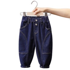 萱寶媽咪baby童裝館 韓版秋冬兒童加絨牛仔長褲 男女童加厚寬鬆保暖長褲 男童長褲 女童長褲 兒童長褲 兒童加絨褲 牛仔褲童褲童裝