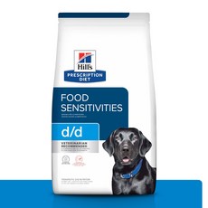 希爾思 Hill's 犬用 d/d 食物敏感處方飼料, 1個, 馬鈴薯與鮭魚8磅