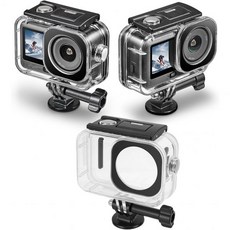 오스모 액션 6용 윤세이티 워터프루프 케이스 97 광 투과율 강화 유리 렌즈 45m 깊이의 업그레이드된 밀봉 안전한 잠금 기능 서핑 다이빙용